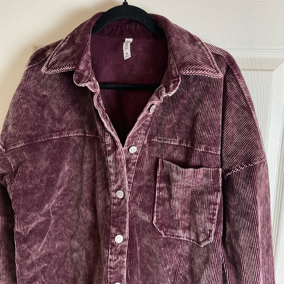 ZENANA OVERSIZED PREMIUM VINTAGE WASHED CORDUROY SHACKET M - Picture 4 of 11
